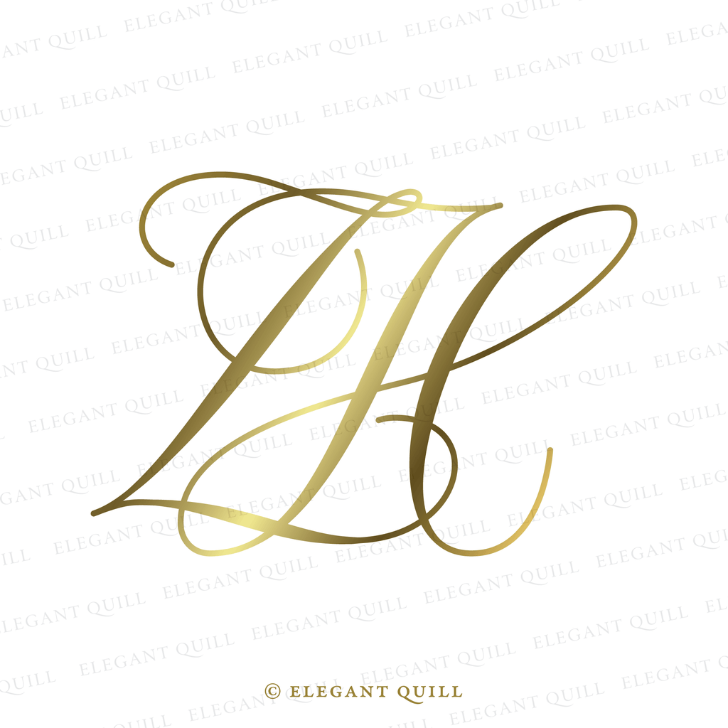 2 letter logo, HZ initials