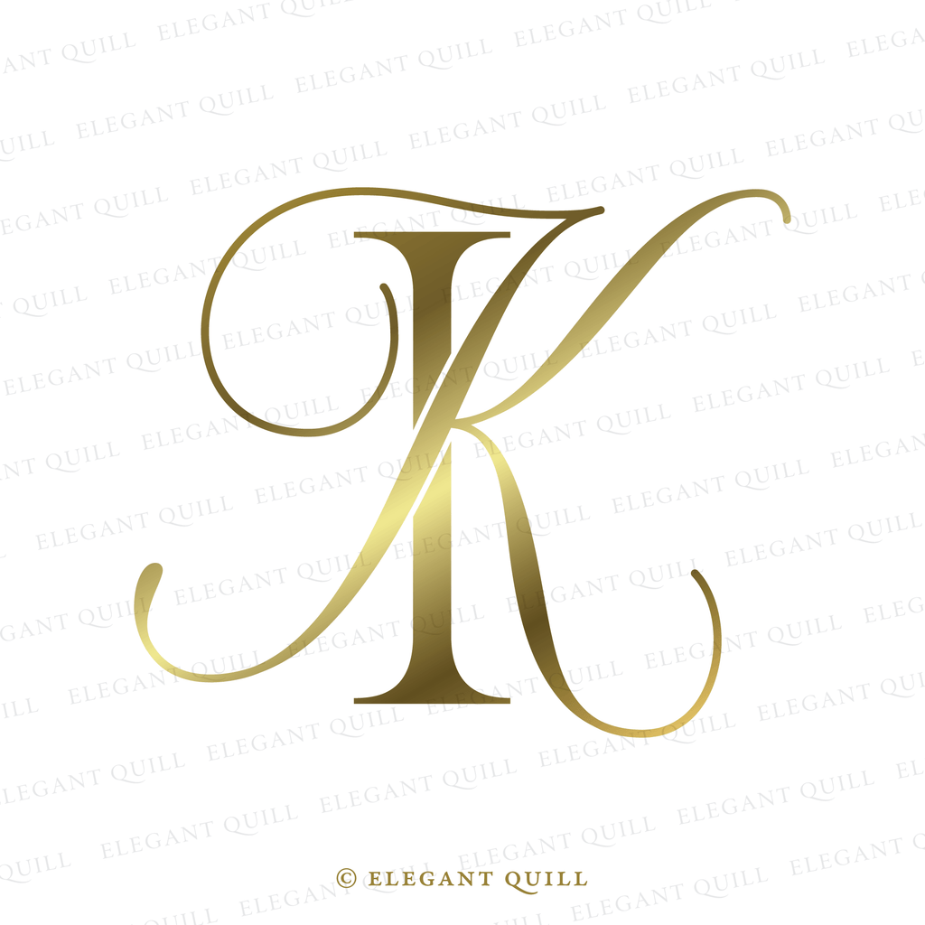 2 letter logo, KI initials