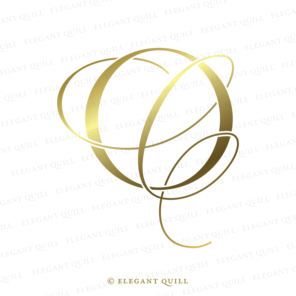 dance floor monogram, CO logo gold