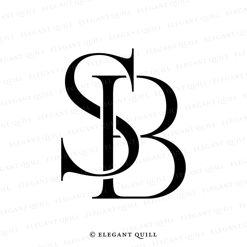 initials logo design, BS