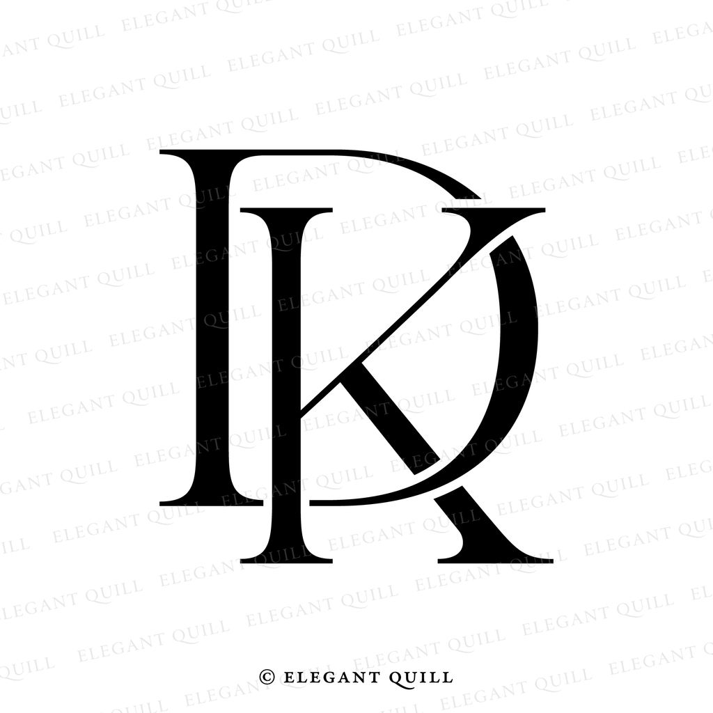 initials logo design, DK