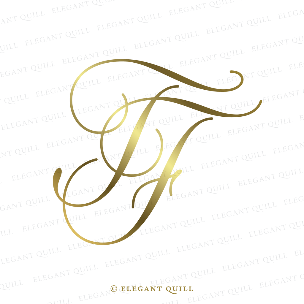 initials logo design, FT