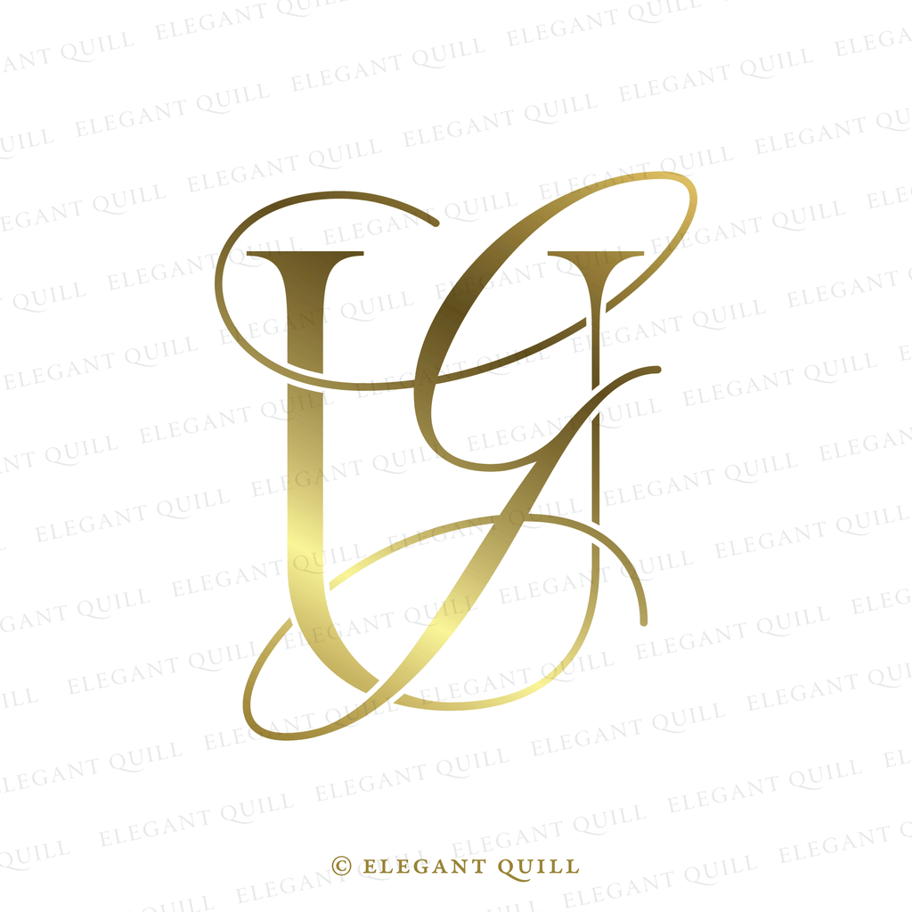 initials logo design GU