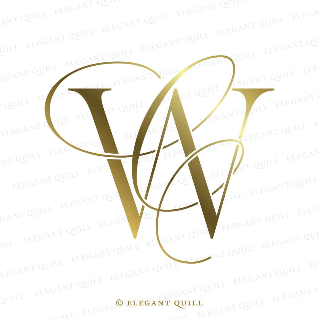 minimalist logo, CW logo gold