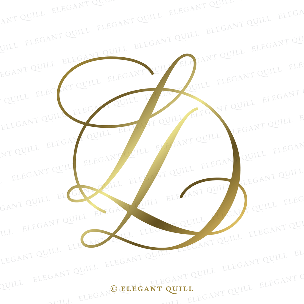 minimalist logo design, DL initials