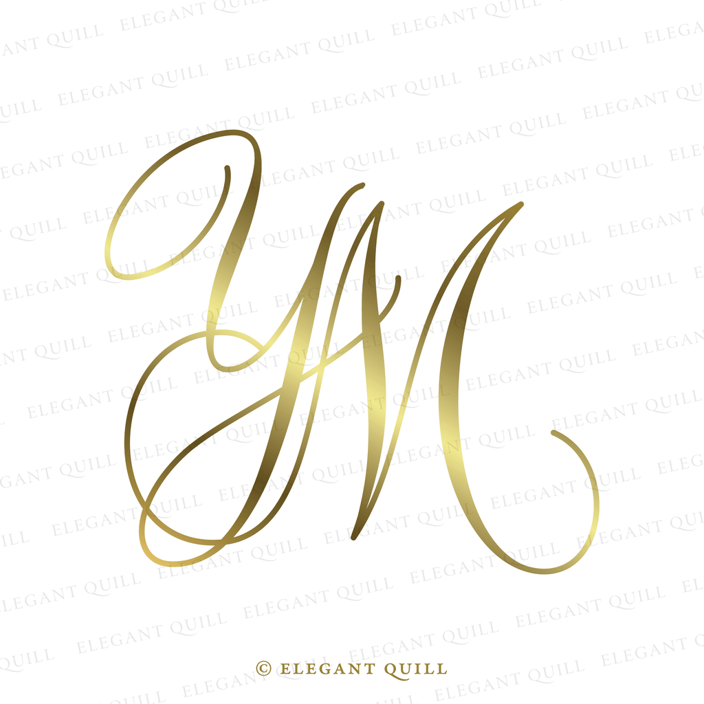 minimalist logo design, MY initials