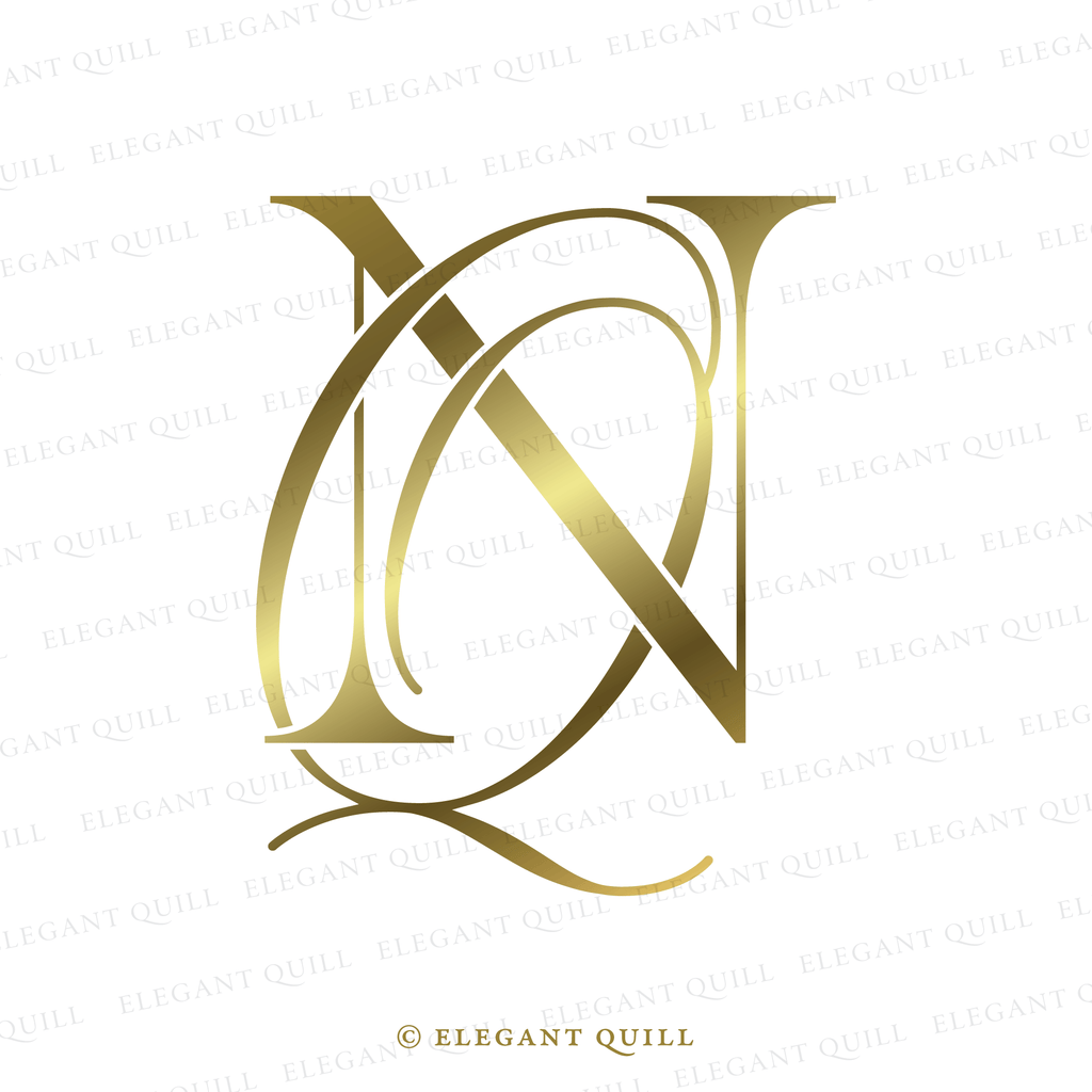 modern logo, QN initials