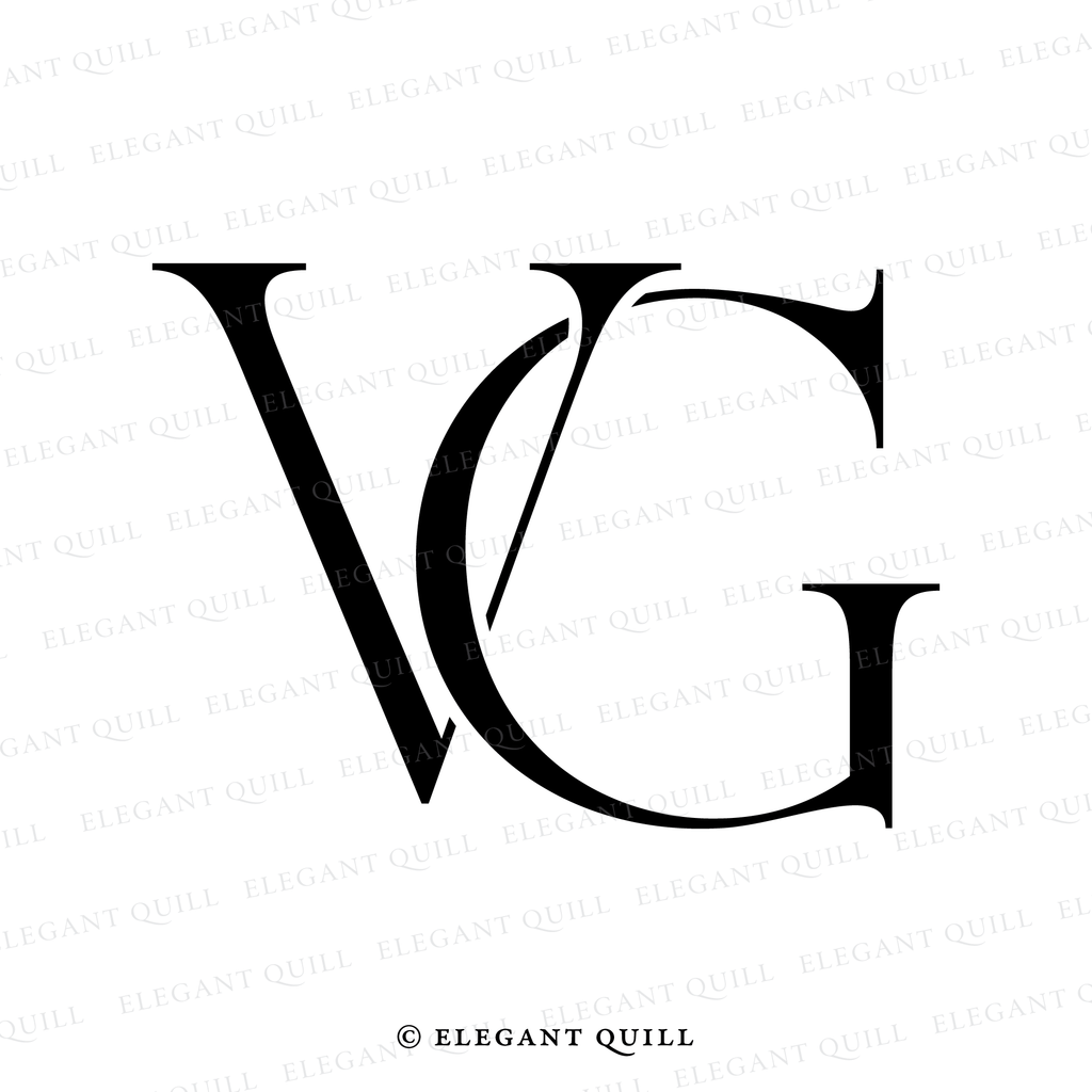 modern logo design, GV initials