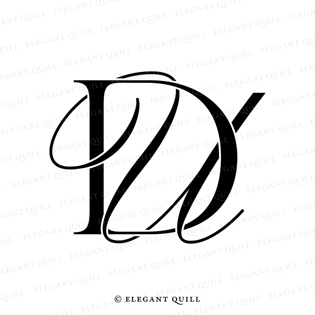 modern logo design, UD initials