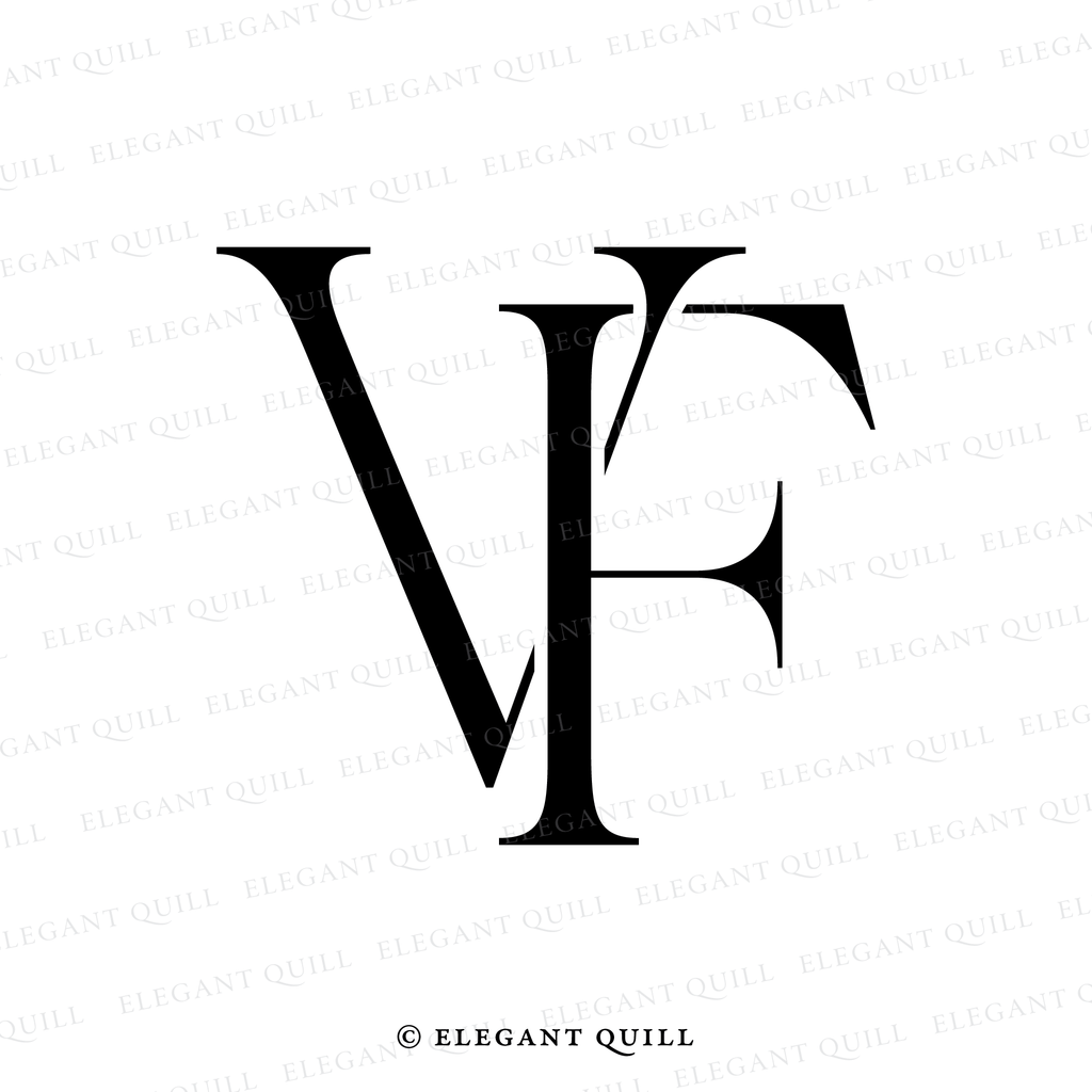 monogram initials, FV