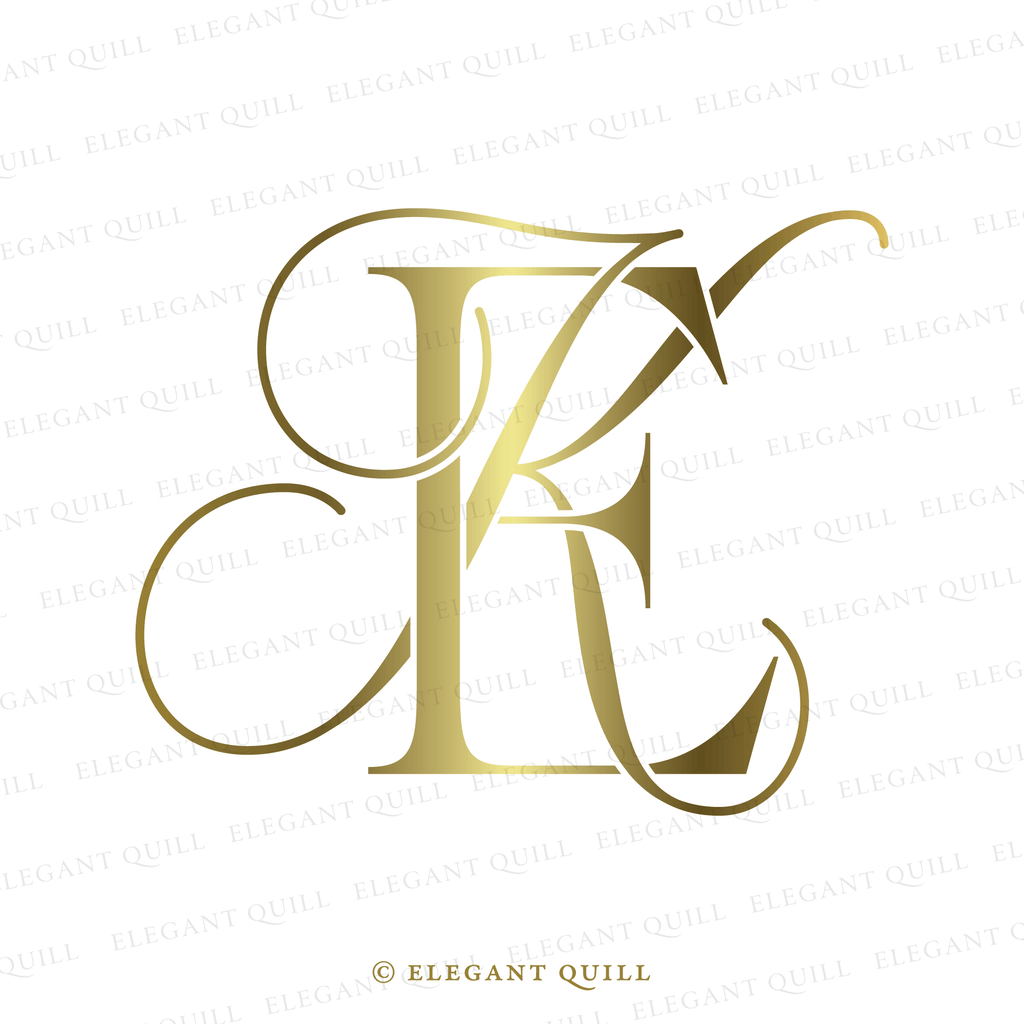 personal brand logo, KE initials
