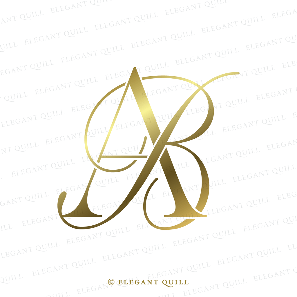 premade logo, BA logo gold