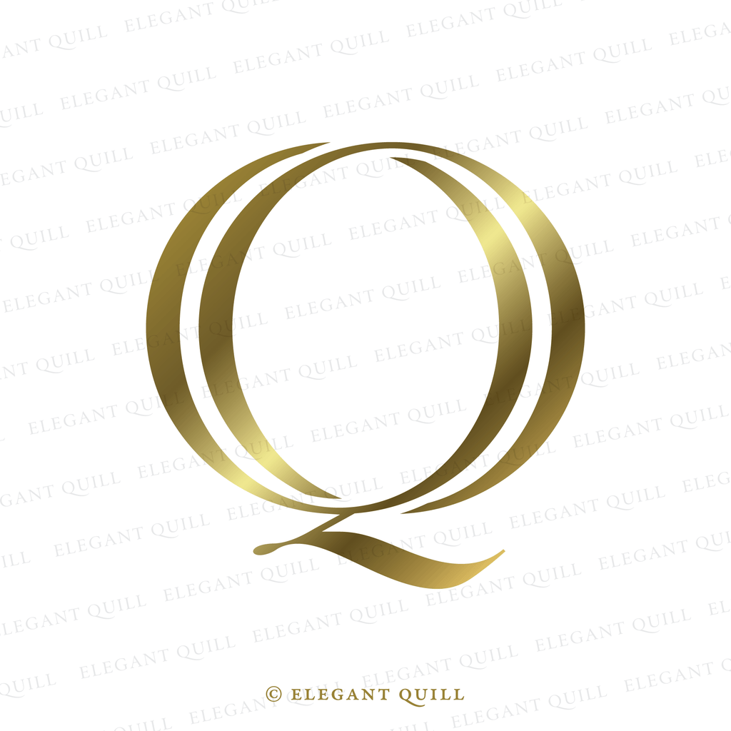 premade logo, OQ initials
