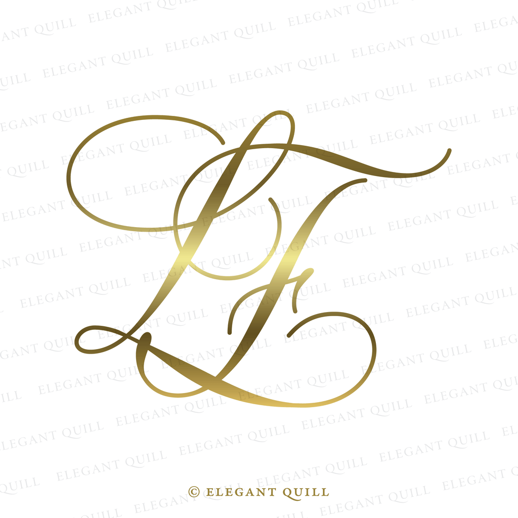 script logo, FL initials