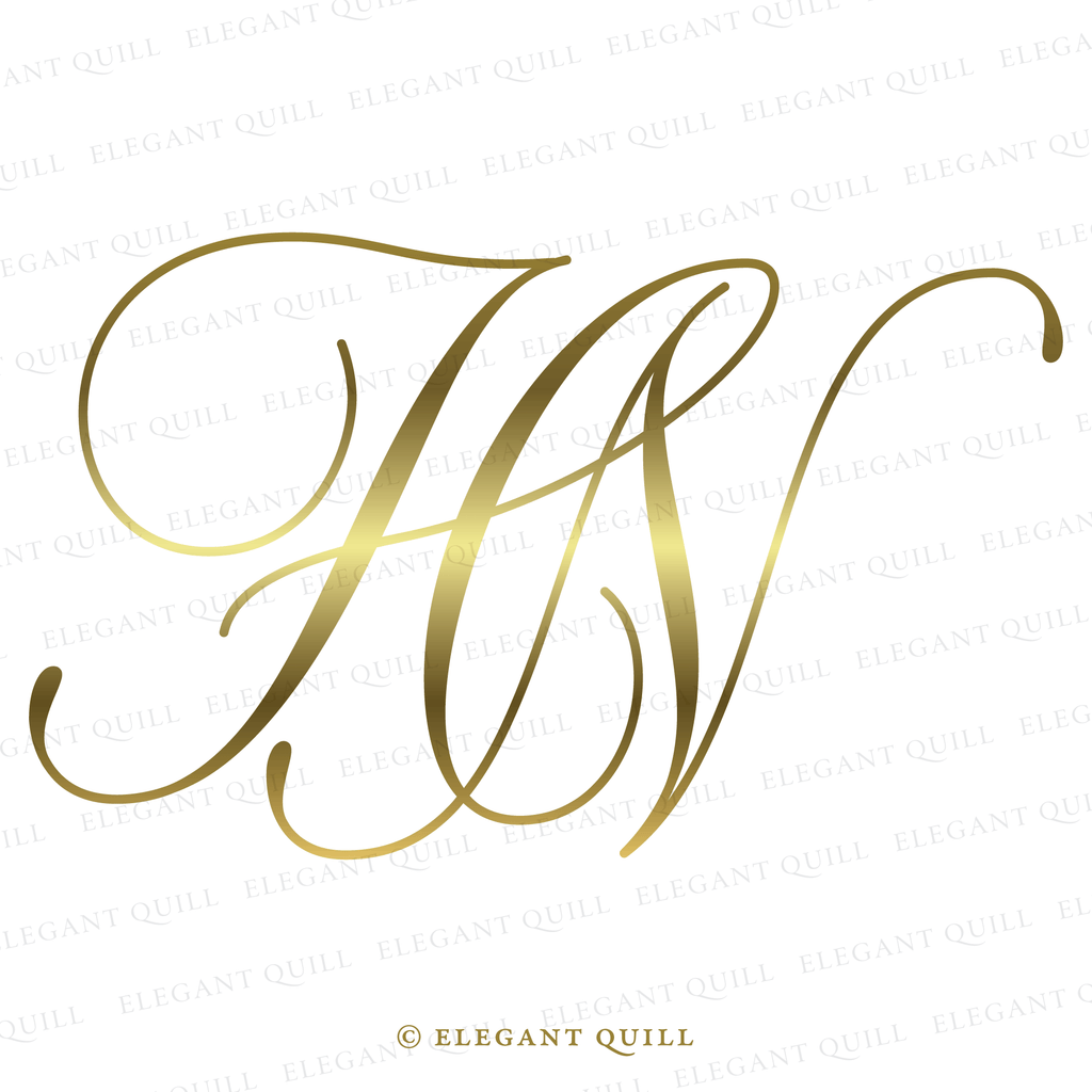 simple logo, HN initials
