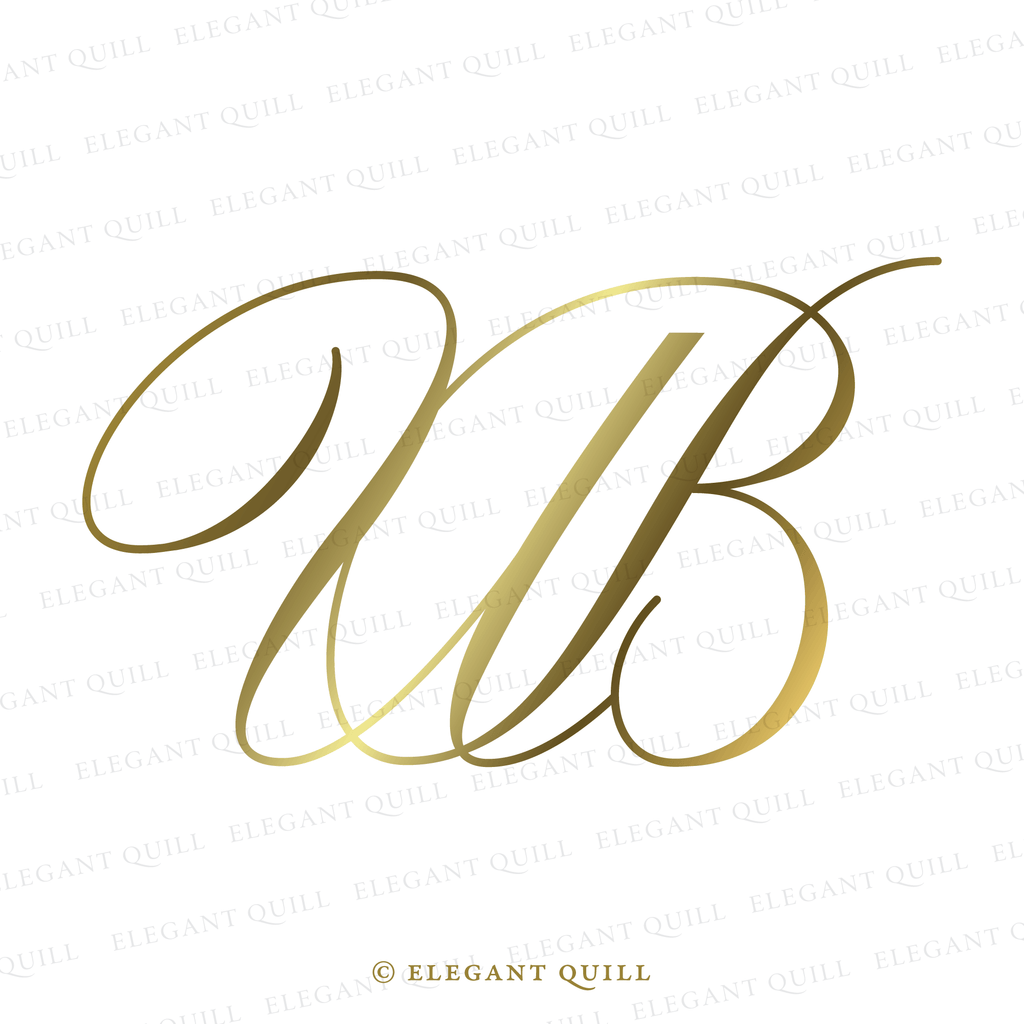 simple logo design, BU initials