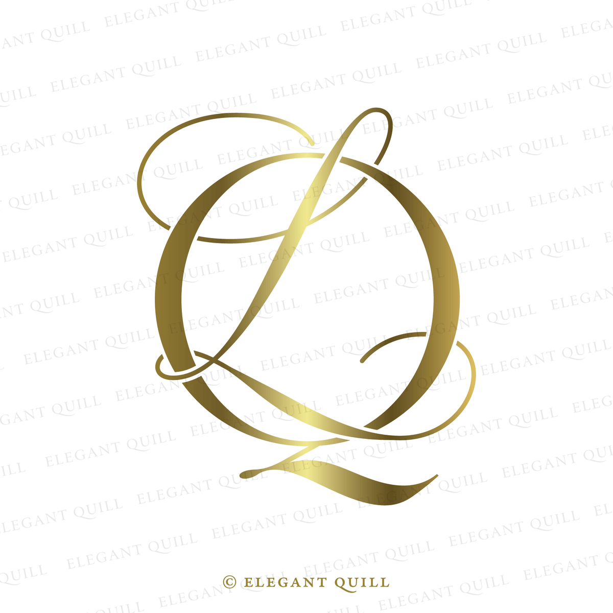 Simple Logo Design, LV Initials – Elegant Quill