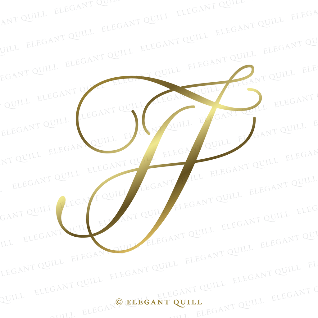 simplistic logo, JT initials