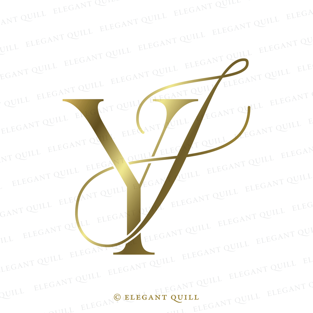 simplistic logo, JY initials