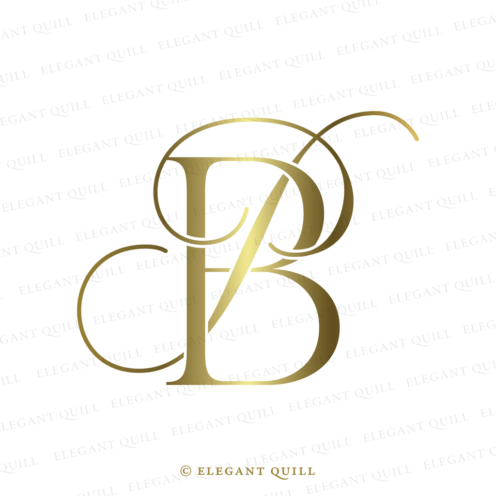 simplistic logo, PB initials