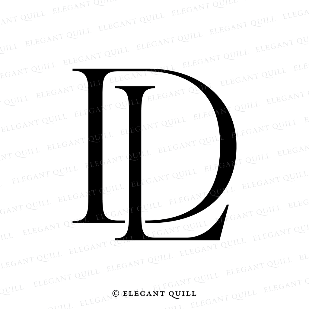 two letter logo, DL initials