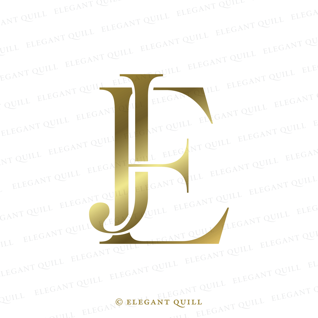 wedding gobo design, EJ initials