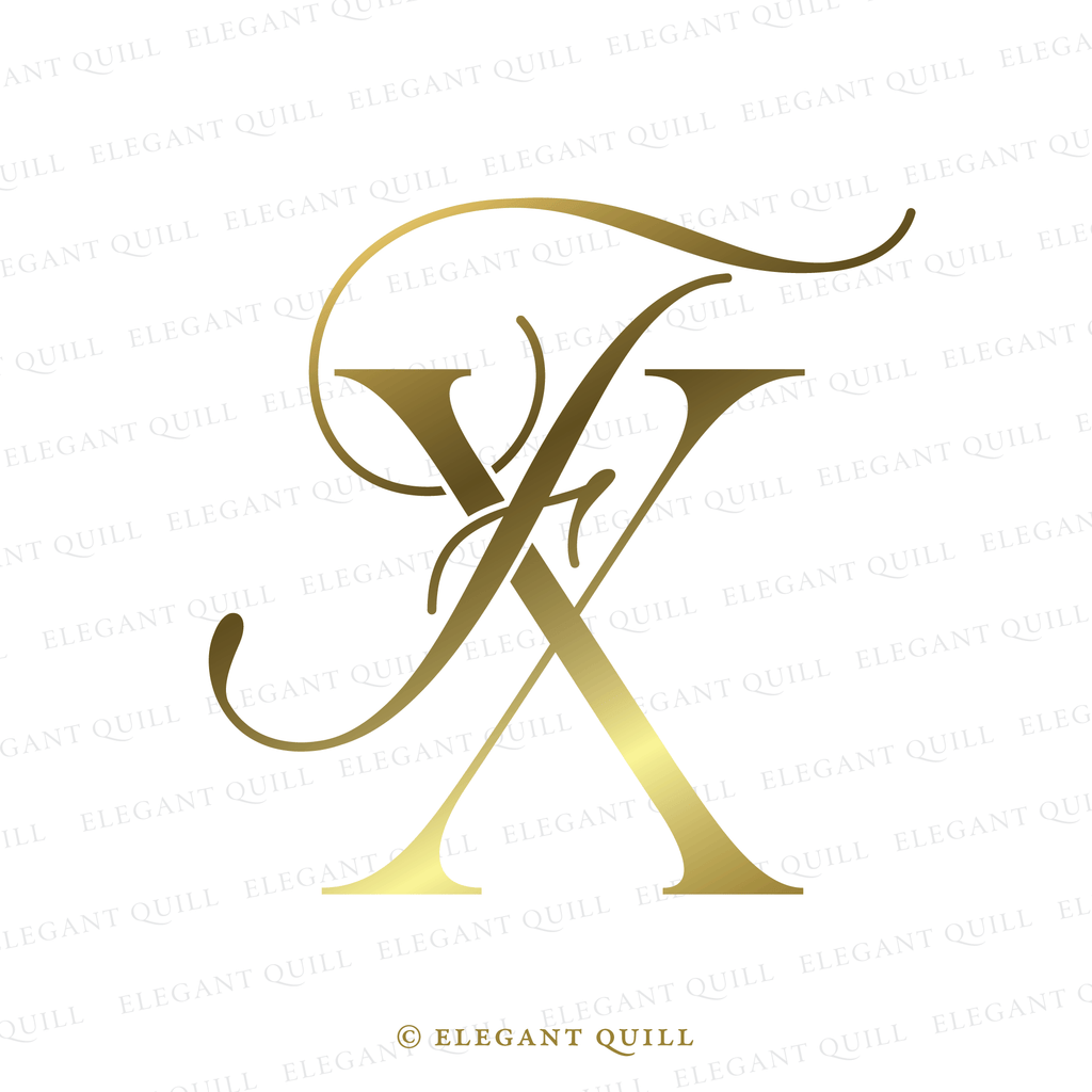 wedding gobo design, FX initials