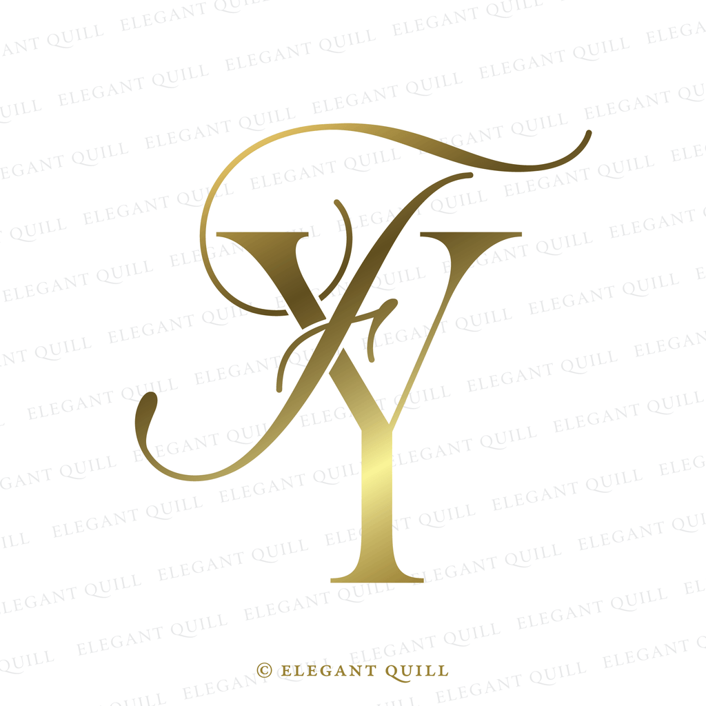 wedding gobo monogram, FY initials