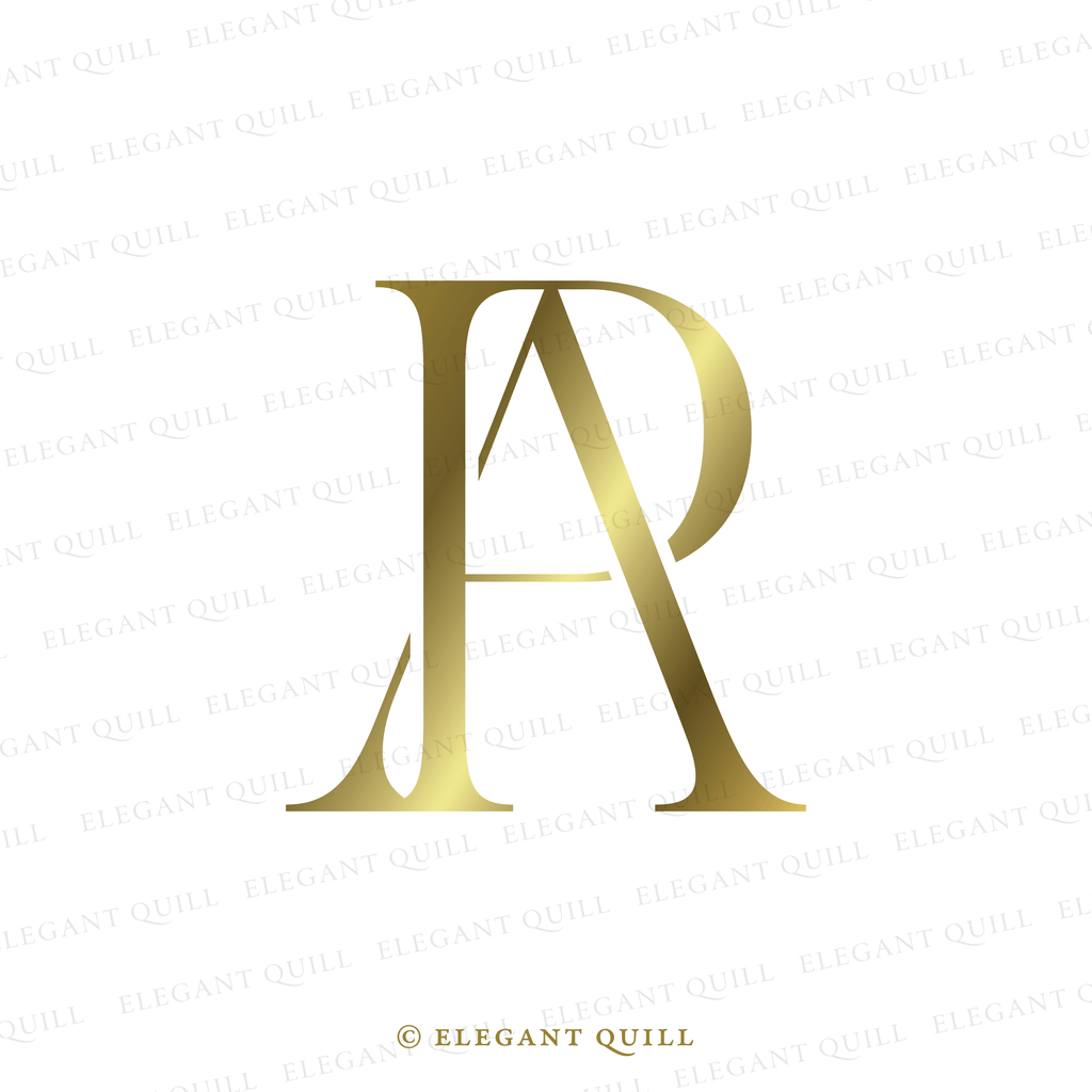 wedding initials, AP