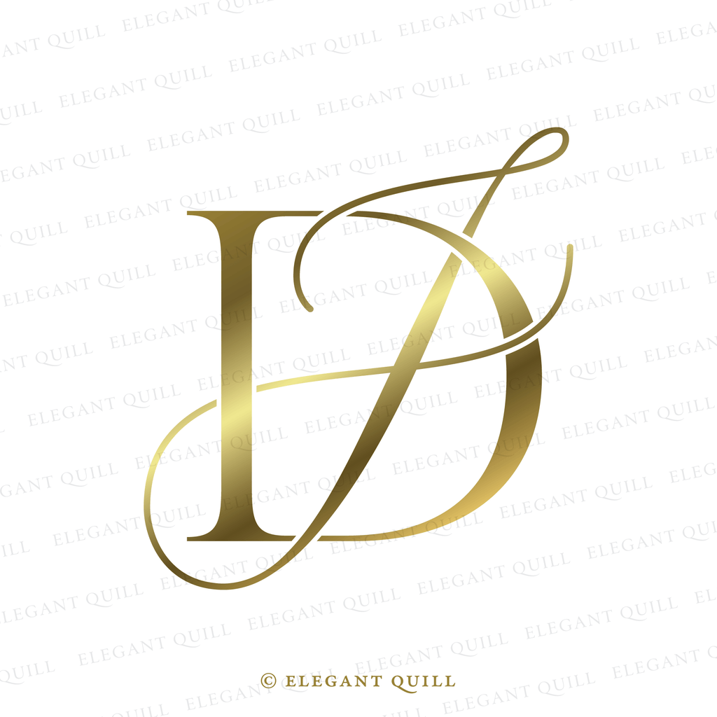 wedding initials logo JD