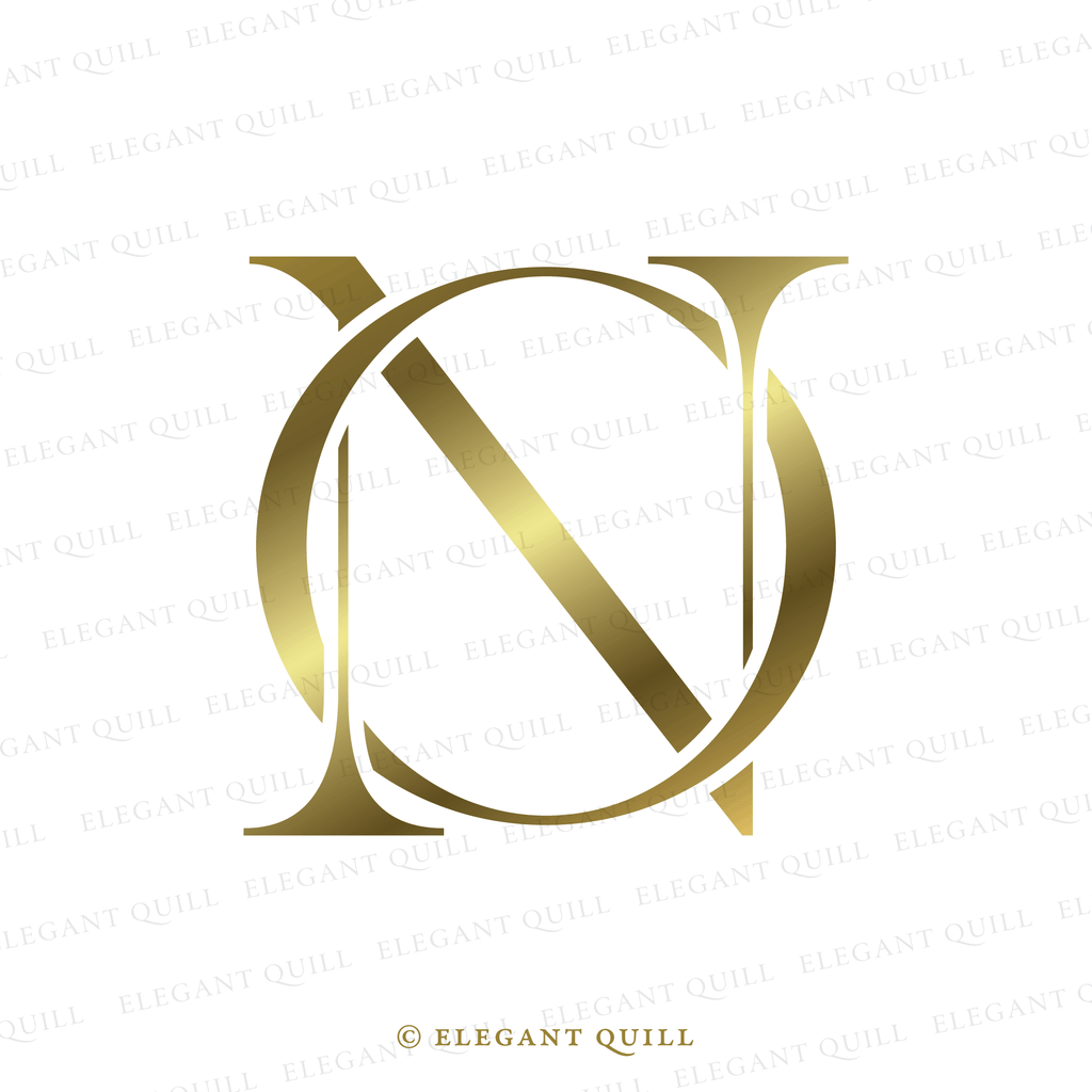 wedding initials logo, NO