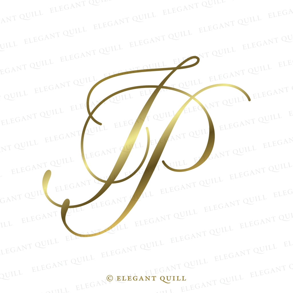 wedding initials monogram, IP logo