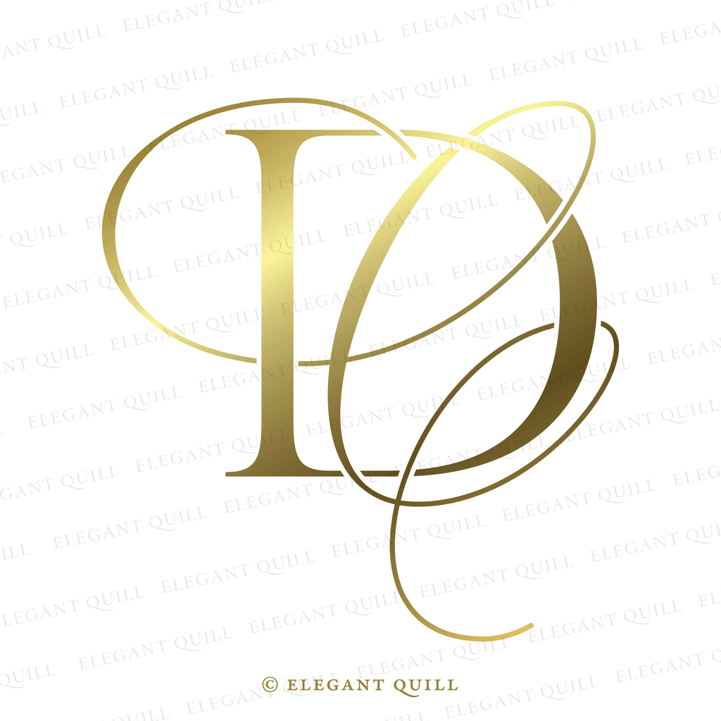 wedding logo, CD initials