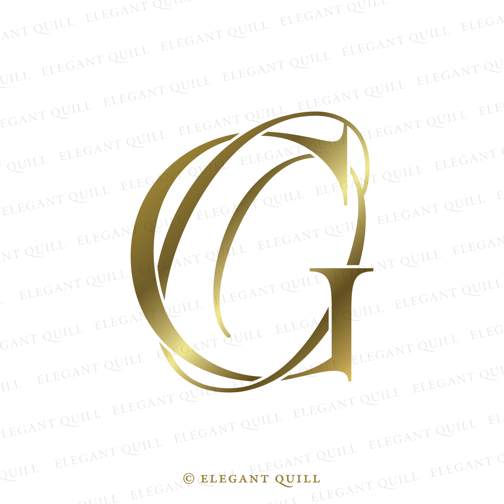 wedding logo design, OG initials