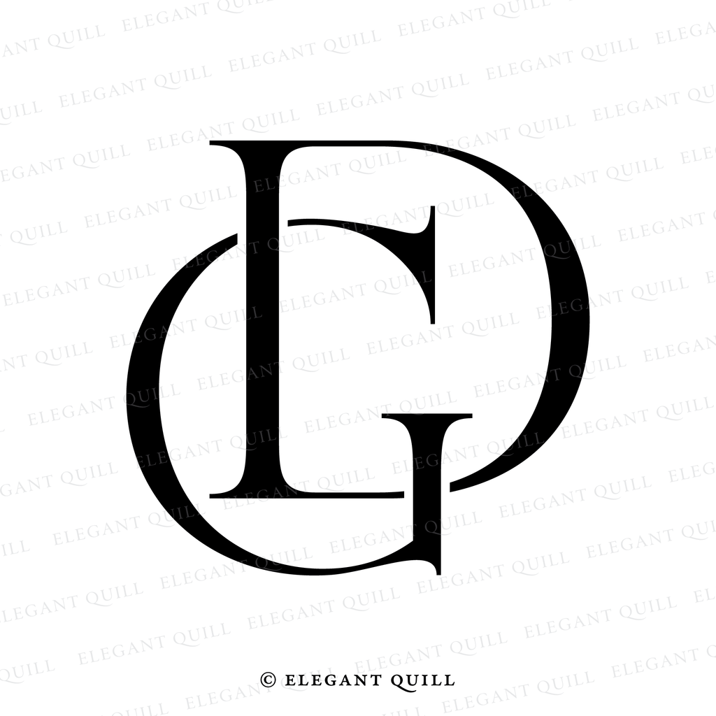 simplistic logo, DG initials