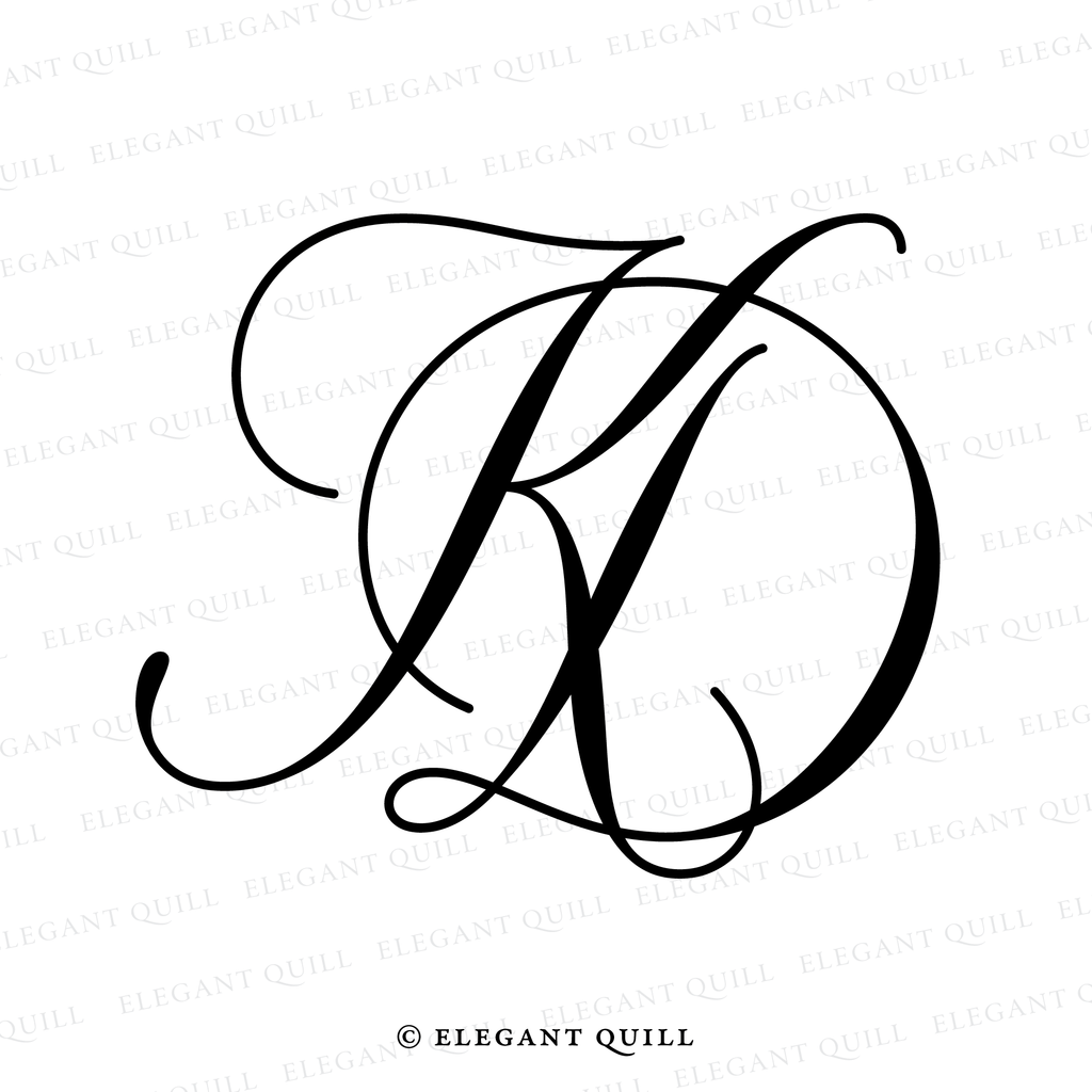 wedding initials, DK logo