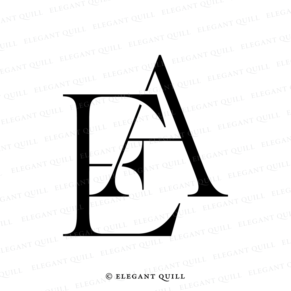 2 letter logo, AE initials