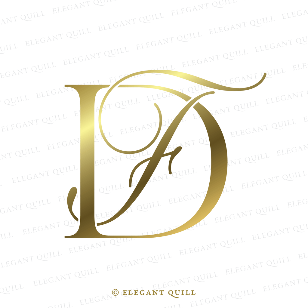 2 letter logo, FD initials