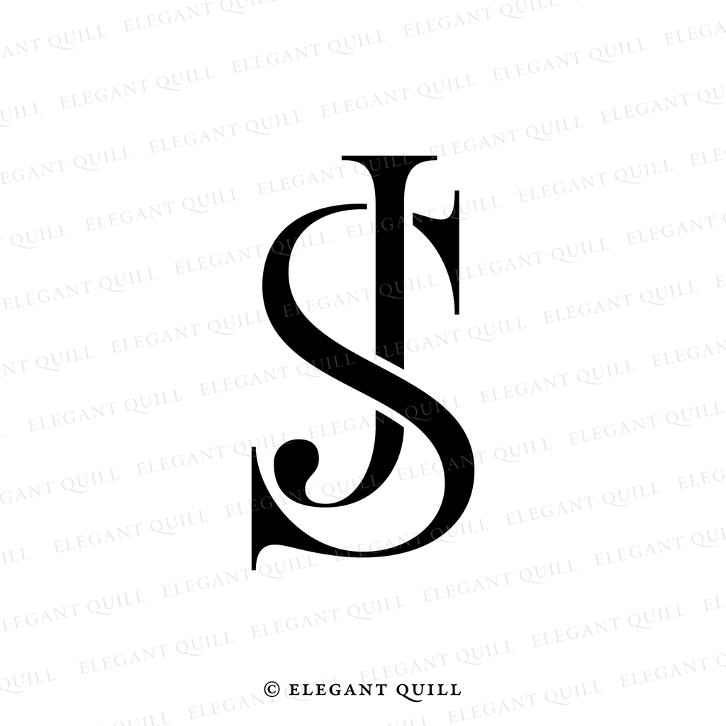 2 letter logo, JS initials