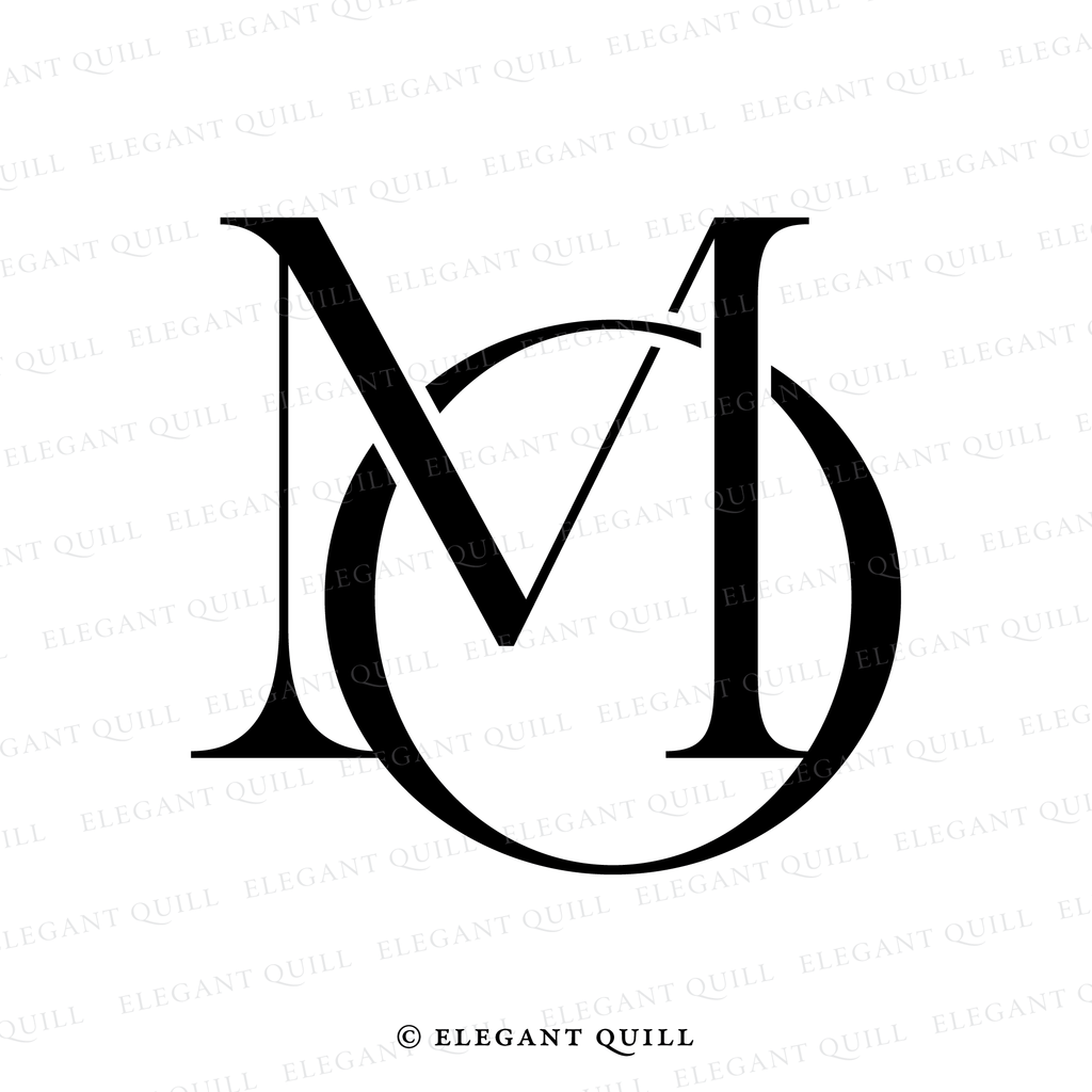 2 letter logo, MO initials