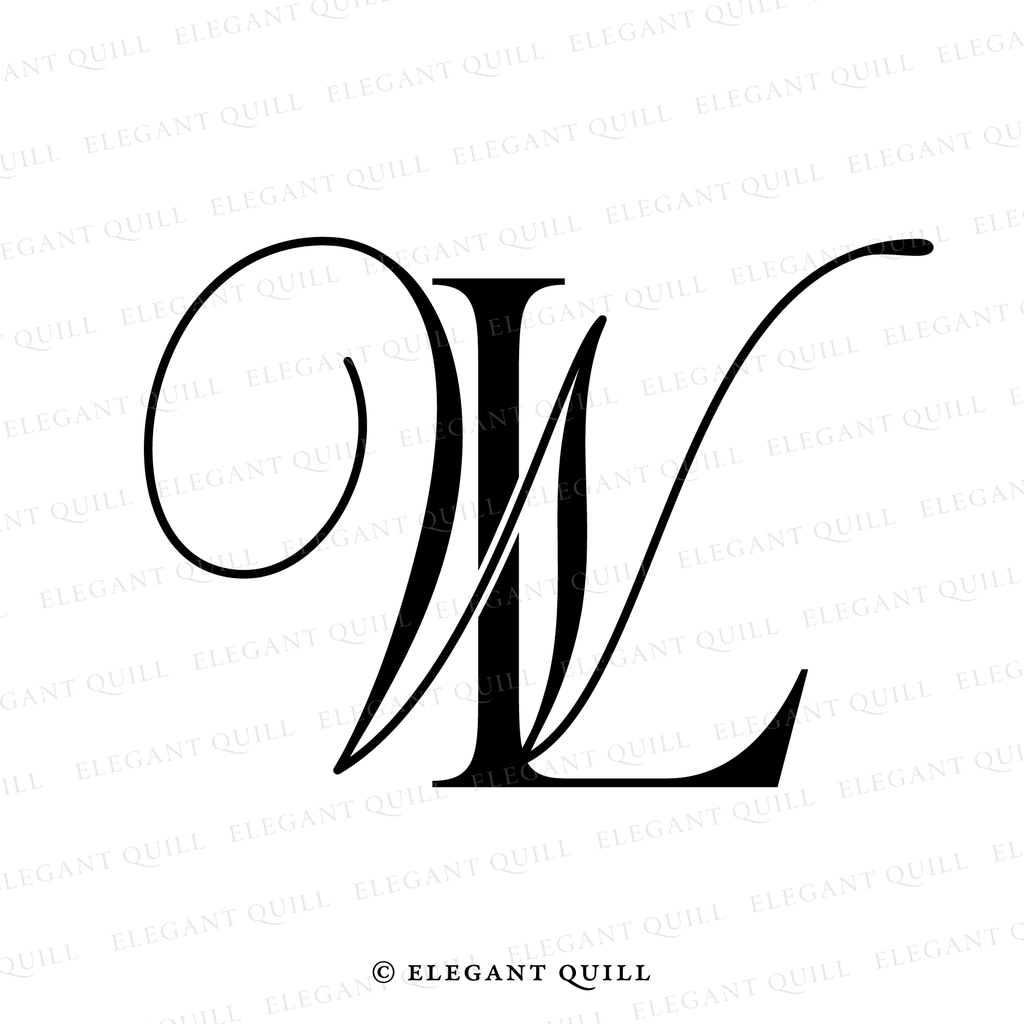 2 letter logo, WL initials
