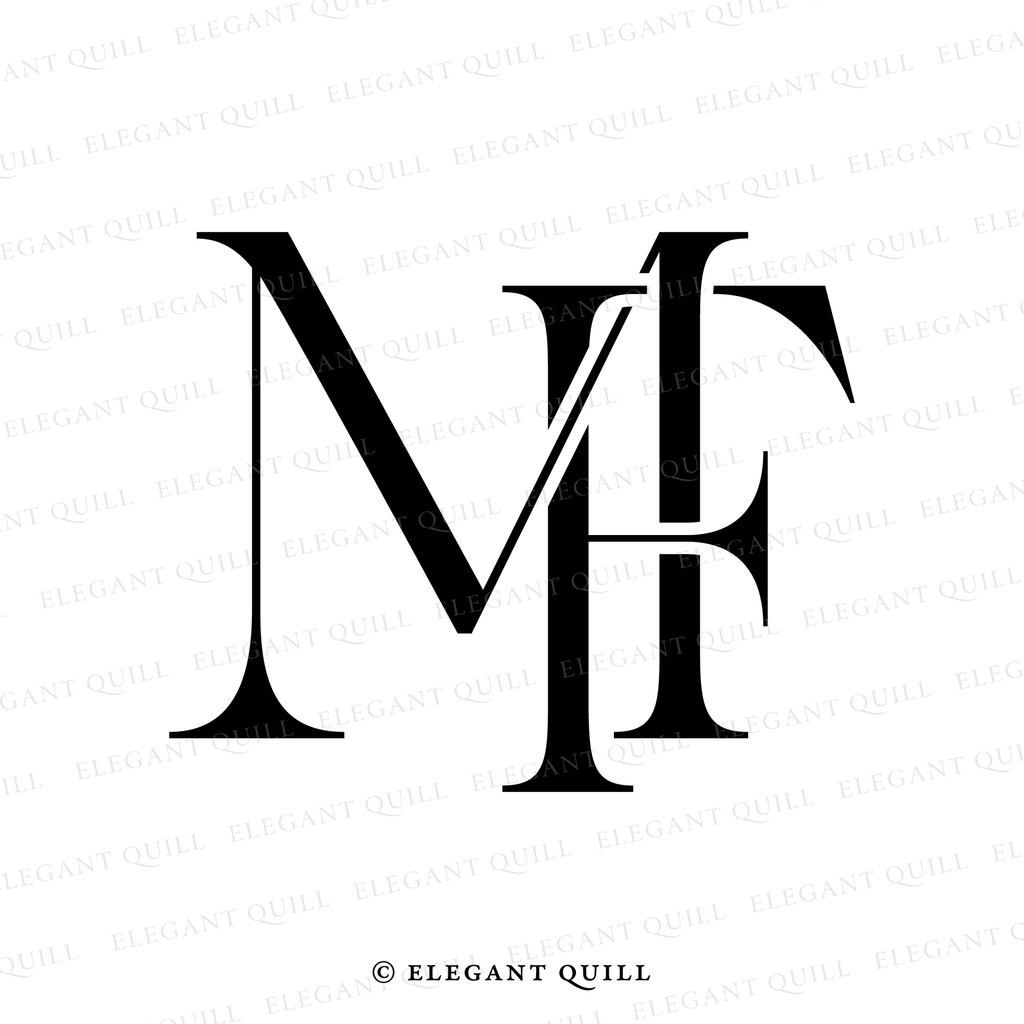 2 letter logo design, FM initials