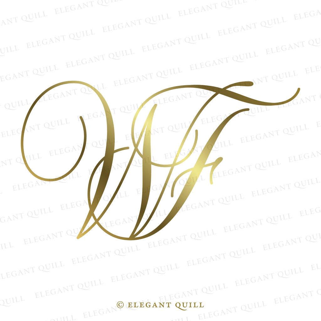 2 letter logo design, FW initials