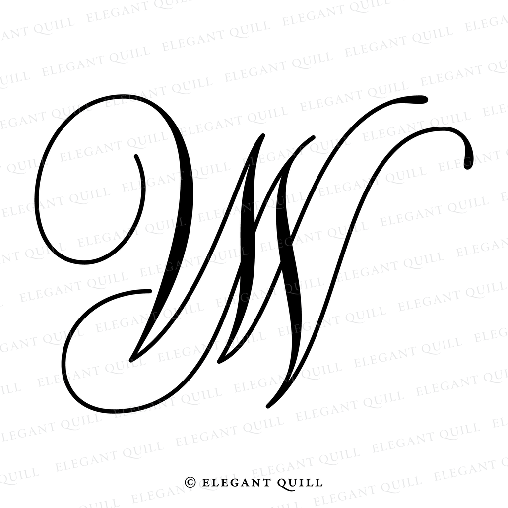 2 letter logo design, NW initials
