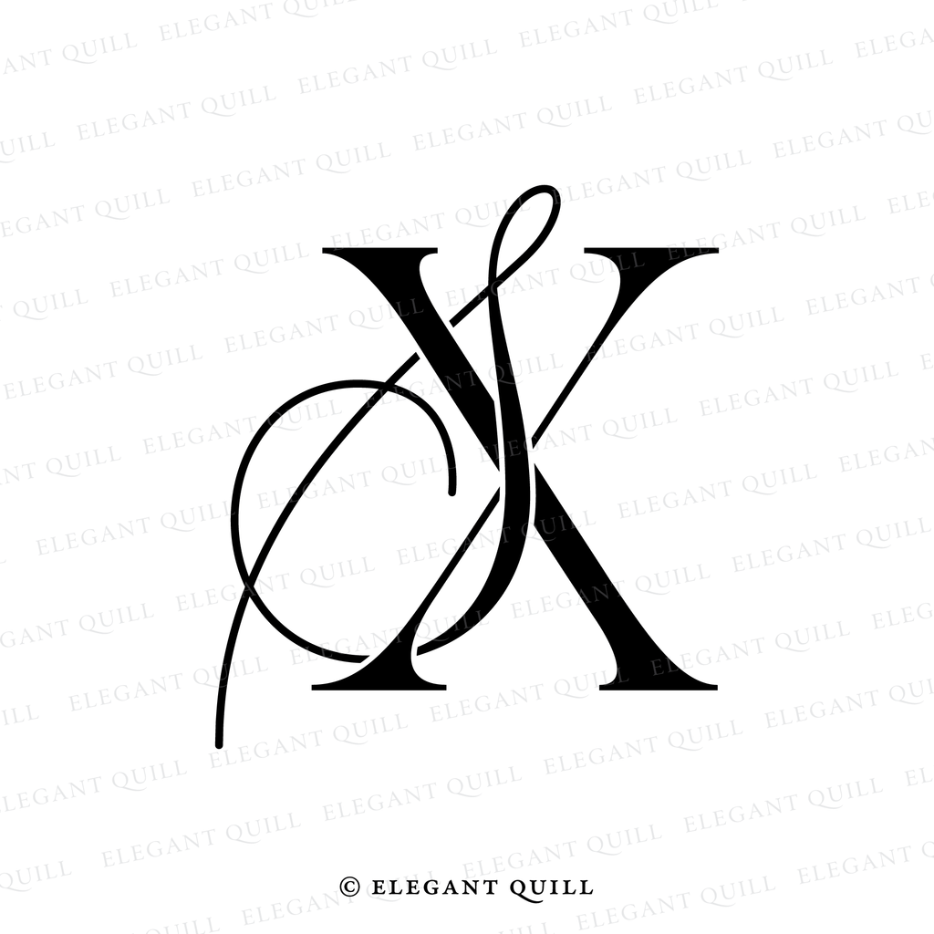2 letter logo design, SX initials