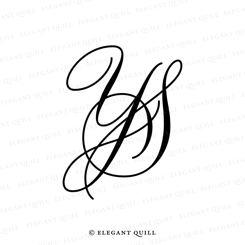 2 letter logo design, SY initials