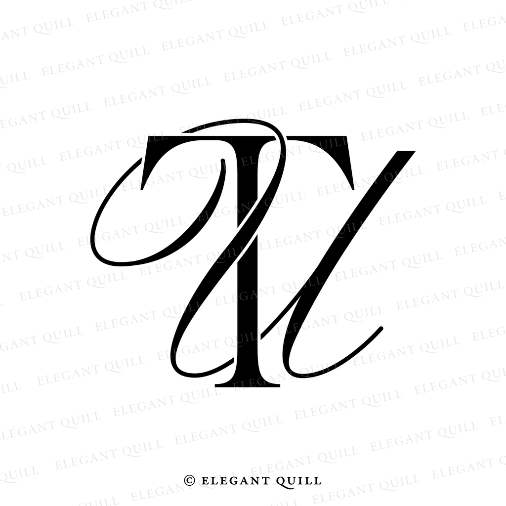 2 letter logo design, UT initials