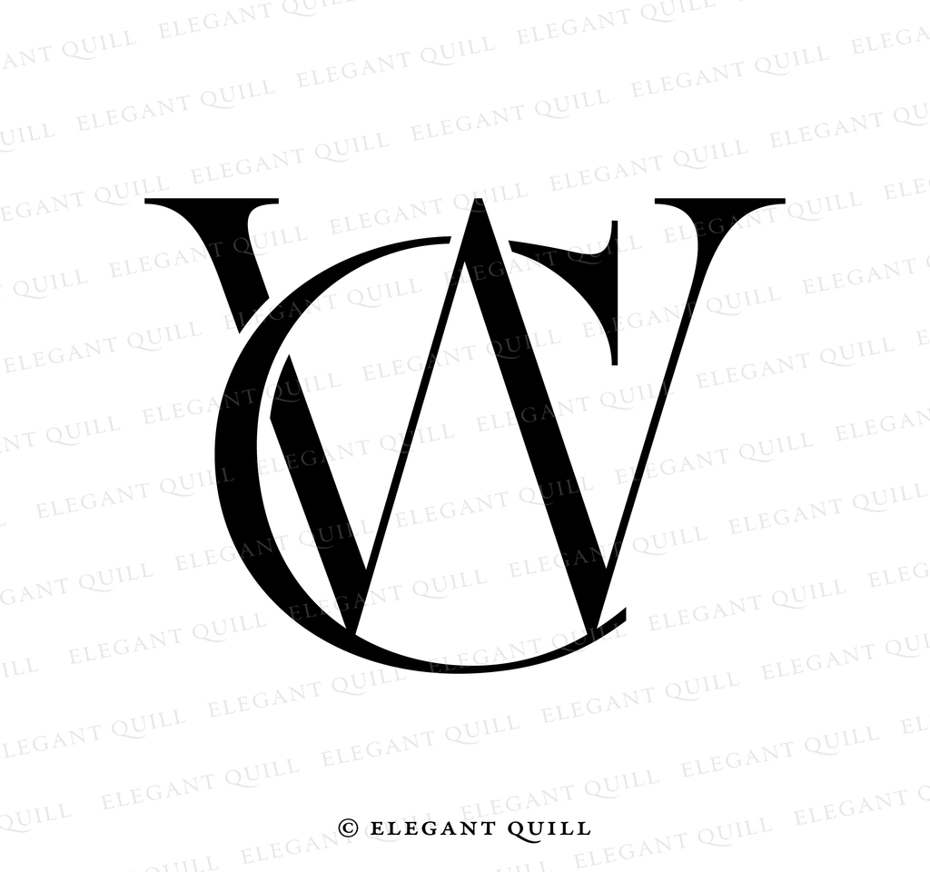 business logo design, CW initials