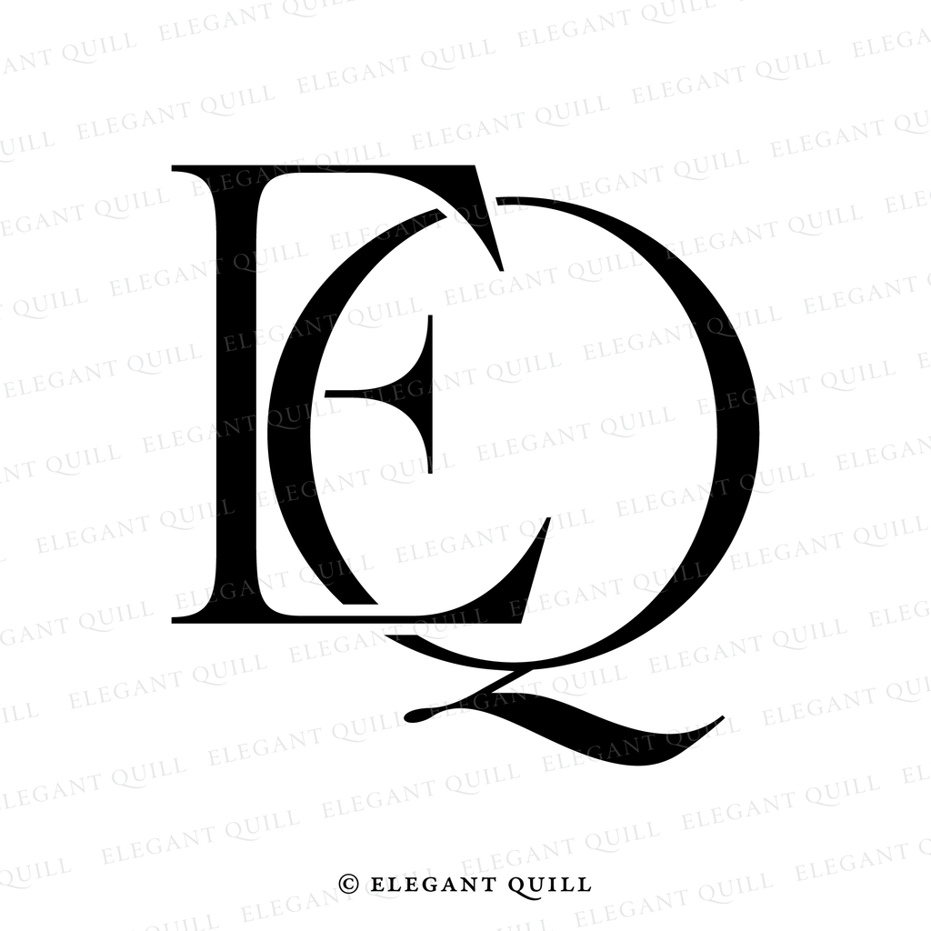 business logo design, EQ initials