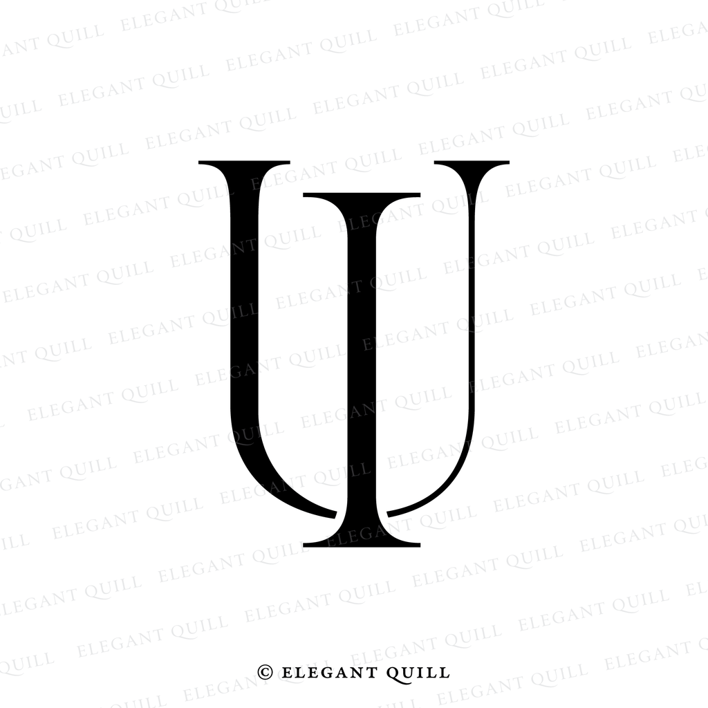 business logo design, IU initials